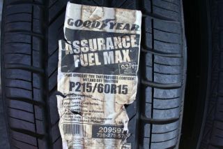 Two Brand New 215 60 15 Goodyear Assurance Fuelmax Tires 93H*SHIPPING
