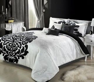 /Black Luxury Bedding Set w/600tc Sheet Set   NEW   