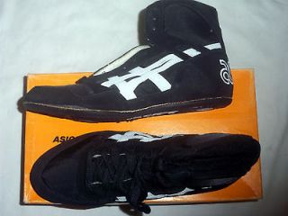 Asics Reflex IV (Y) Youth Wrestling Shoes NIB Black/White Size 4.5