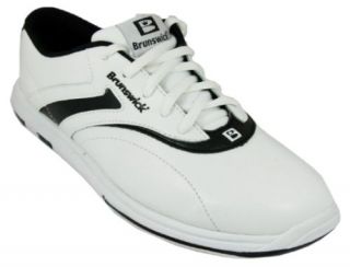 Brunswick Silk White/Black Wide Width Bowling Shoes