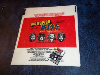 1978 Donruss KISS Trading Cards Red 2nd Series Wrapper