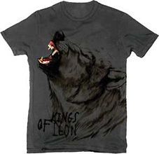  Kings Of Leon Wolf Jumb o Print Charcoal X Large Lightweight T shirt