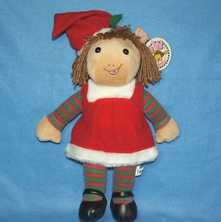 14 D.W. Doll Soft Plush Arthur Aardvark Sister Red Dress Santa Hat DW