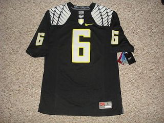SMALL NIKE MIGHTY OREGON DUCKS BLACK #6 FOOTBALL JERSEY $90 SOLD OUT