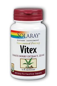 Vitex Chaste Berry Extract 225mg Solaray 60 Caps