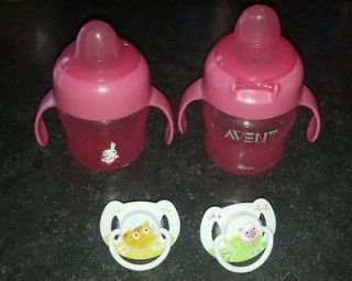 Avent sippy cups pacifier Lot