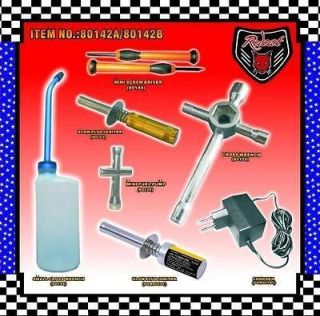 Starter Kit for Nitro Gas RC Trucks Truck Buggies Cars Glow Plug and