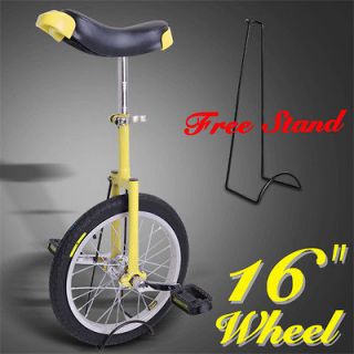 16 Wheel Uni Cycle Butyl Tire W/ Stand Height Adjustable Unicycle