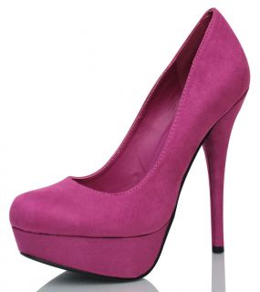 Magenta Pink Platform High Heel Pumps Jones
