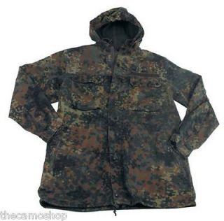 BW genuine German hooded Army Flecktarn Parka smock Jacket
