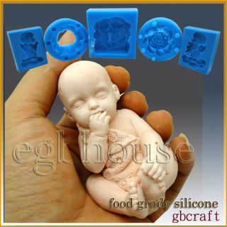 Soap/sugar craft/fondant/ chocolate/cand y Mold Baby sucking fingers