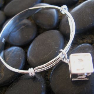 BABY THEMED CHARM BANGLES/BRACELETS FOR BABY GIRLS / BOYS, SILVER PL