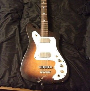 1960s Vintage Tiesco Kent Style Guitar Mij Japanese Vintage Silvertone