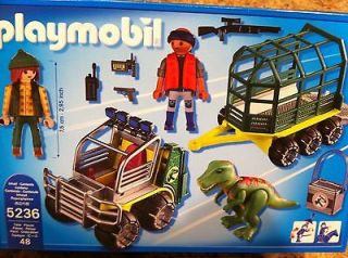 NEW Playmobil 5236 Transport Vehicle w Baby T Rex Dinosaur Dinos RARE