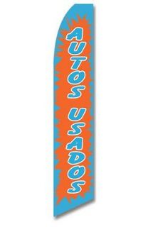 Swooper Message Feather Ad Bow Flag Orange/Light Blue AUTOS USADOS