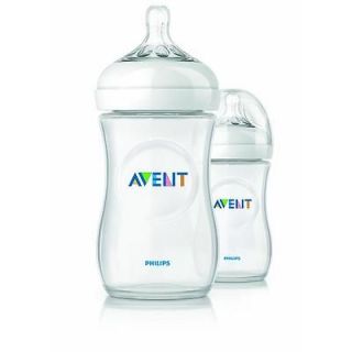 9oz Avent NATURAL Plastic (PP) Bottles, NEW, BPA FREE