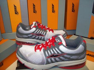 AVIA Mens Running Sneakers Gray/Red Style# A5230MVSR NEW LOW PRICES