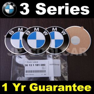x4 Genuine BMW Adhesive Wheel Center Cap Emblem 3 Series E36 E30 Z3 64