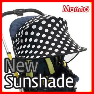 CUT Sun canopy Sunshade BLACK DOT for stroller pram pushchair Bugaboo