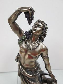 Greek Dionysus Roman Bacchus Statue God of Wine Vine and