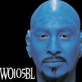Profesional Woochie Bald Head Man Wig Skin Cap Latex Blue Color