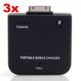 3xPortable External Battery Backup Charger for iPhone 4G iPod/NANO