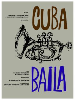 Cuba Baila ICAIC cultural Cuban Decor Poster.Graphic Art Interior