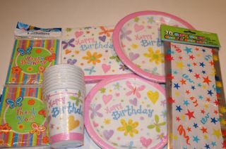 GIRLS Cute Birthday Party Supplies   U Choose U Need