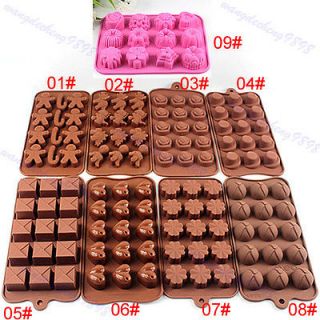 Chocolate Cake Cookie Muffin Jelly Baking Silicone Bakeware Mould Mold