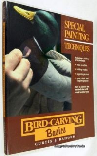 Special Painting Techniques Bird Carving Basics, Badger