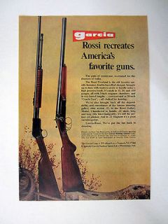 Garcia Rossi Overland Double Barrell Shotgun & Gallery 22 Rifle 1973