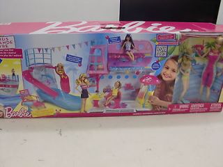 Barbie Sisters Cruise Ship with Accessories & 2 Dolls Boat Pool NEW