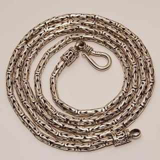 FASCINATING !! 2.5 MM INDONESIAN BALI CHAIN .925 SILVER NECKLACE 20