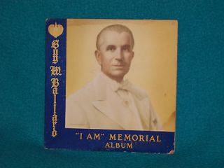 Guy W. Ballard picture sleeve, 7 records by Mrs. G.W. Ballard, 16 rpm