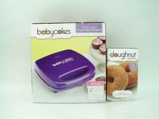 Baby Cakes Doughnut Maker & Baking Mix Cupcake Pie Non Stick 6 Minis