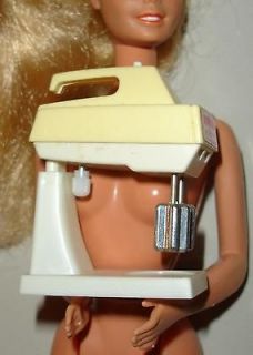 Barbie doll accessory for kitchen cake mixer base and top with beaters