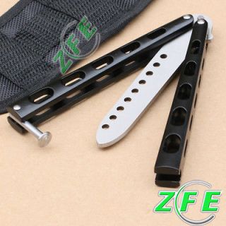 Blade Practice BALISONG BUTTERFLY Knife Trainer Tool+Nylon Scabbard