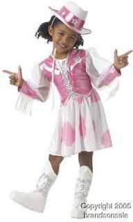 Childs Barbie Cowgirl Girls Halloween Costume Med