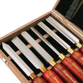 Woodturning 6 Piece HSS Mid Sized Boxed Turning Chisels