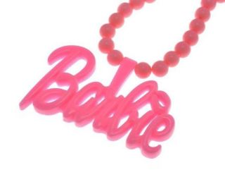 Pink Friday Nicki Minaj Inspired Pink Barbie Pendant Necklace w