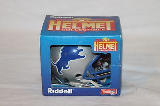 Collectible Micro Helmet Team NFL Detroit Lions Barry Sanders Card