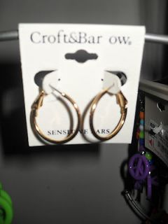 Croft & Barrow Earrings for sensitive ears new with tags retail $10.00
