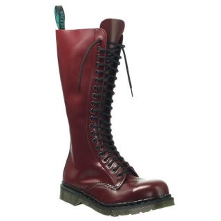 20 hole SOLOVAIR Cherry Red Boots Stiefel Skinhead Oi Punk Made in