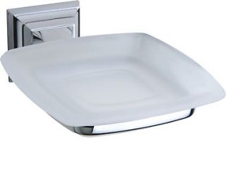 Dowell Bathroom Soap Dish Holder Polished Chrome or Brushed Nickel