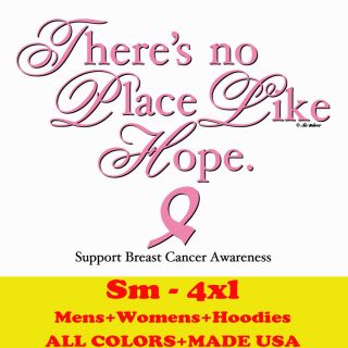 LIKE HOPE fight breast support pink ribbon cure cancer womens mens