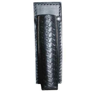 Leather 5489 3 Black Basketweave Collapsible Baton Holder Foam Handle