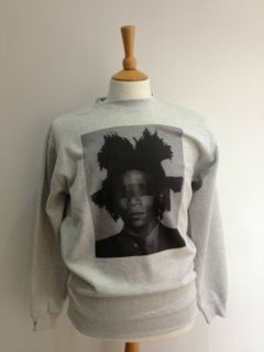 Icons Mens Sweater Sweatshirt Jumper Jean Michel Basquiat Grey