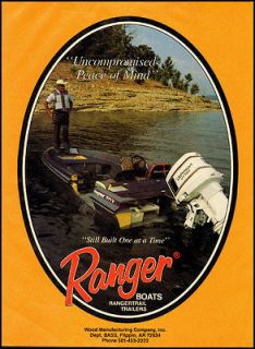1988 vintage ad for Ranger Bass Boats  061312