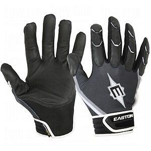 Easton Dura Hit n Run Batting Gloves   Adult Sizes   Black   Pair