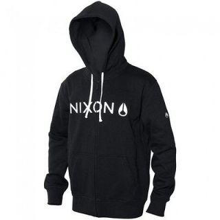 2012 NWT NIXON BASIS FULL ZIP HOODIE M BLACK/CHARCOAL $60 nixon tag